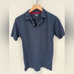 Tommy Hilfiger Polo Size Youth Boys XL (16-18) Navy Blue Logo Embroidered Casual